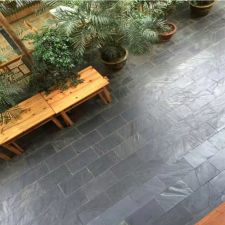 Cheap Outdoor Garden Natural Black Slate Floor Tiles Designs Sale